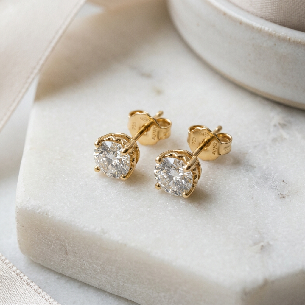 Diamond Stud Earrings